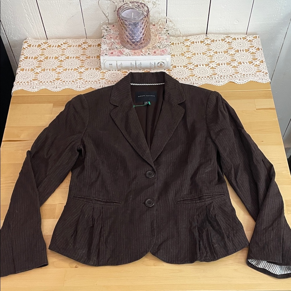 Banana Republic Dark Brown academia Women's Blazer